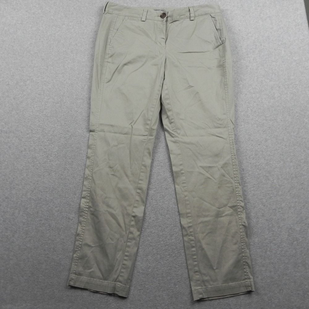 J. Jill Chino Pants Womens 10 Petite Stretch Straight Leg Khaki Tan Trousers